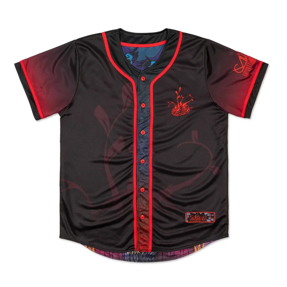 Ganja White Knight Bassline 2.0 Reversible Baseball Jersey Size S Small